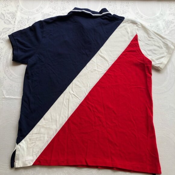 Polo Ralph Lauren Big Pony Rugby Shirt Men’s Size L Red/White/Blue Costomer-Fit - Picture 2 of 16